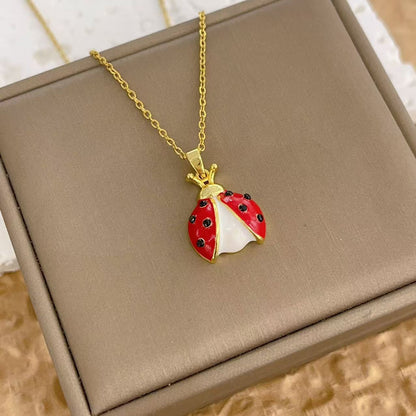 Collana coccinella a sette puntini