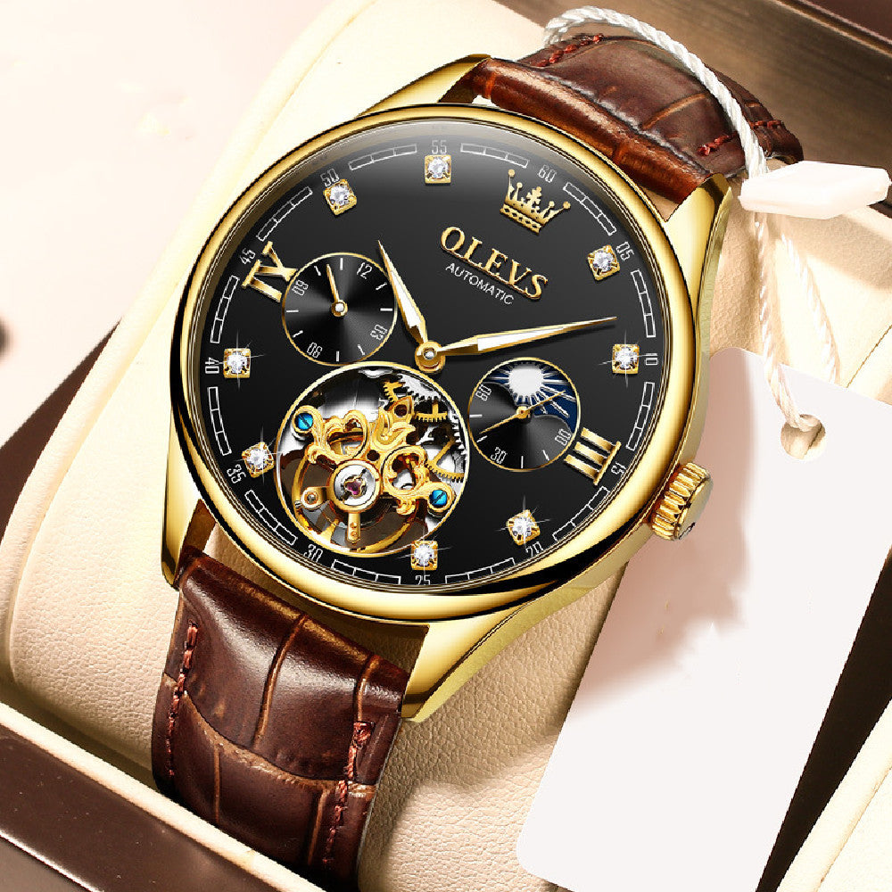 Orologio meccanico scheletrato da uomo
