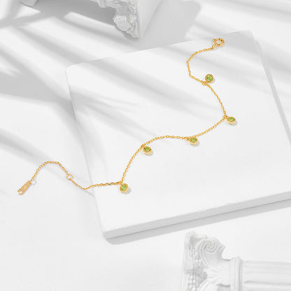 Bracciale argento e oliva