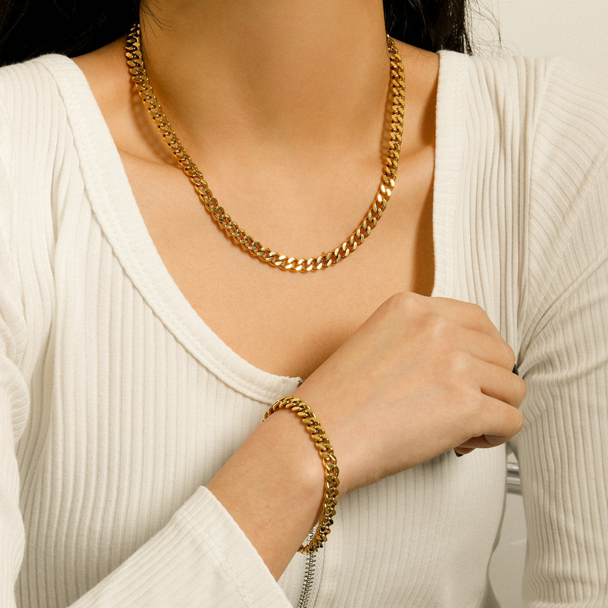 Collana acciaio inossidabile 4 mm