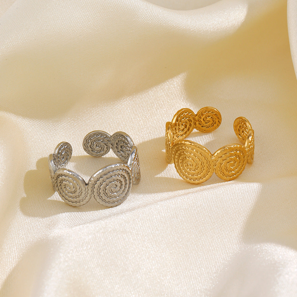 Anello regolabile a spirale