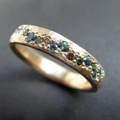Anello zircone opale