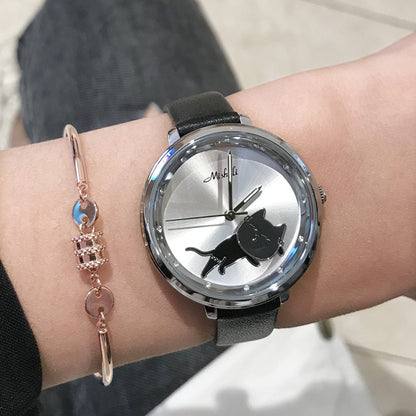 Orologio gatto ondeggiante da donna