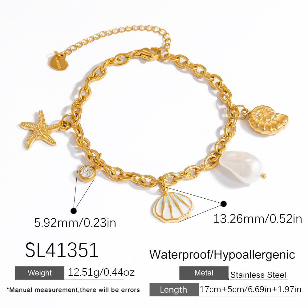 Bracciale conchiglia oceano