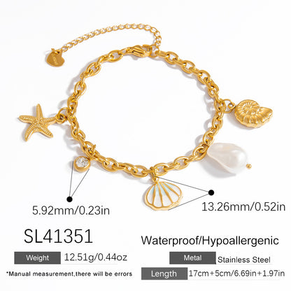 Bracciale conchiglia oceano