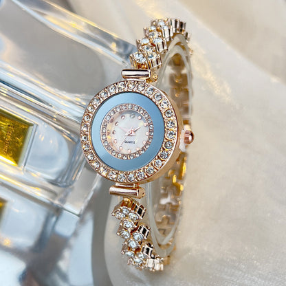 Orologio al quarzo con strass cristallo
