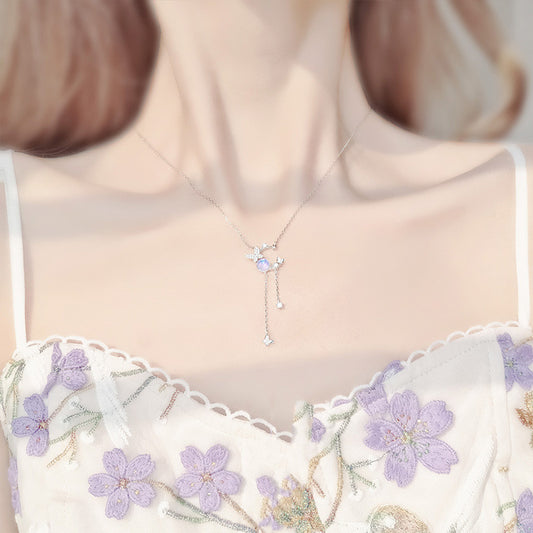 Collana farfalla e nappina