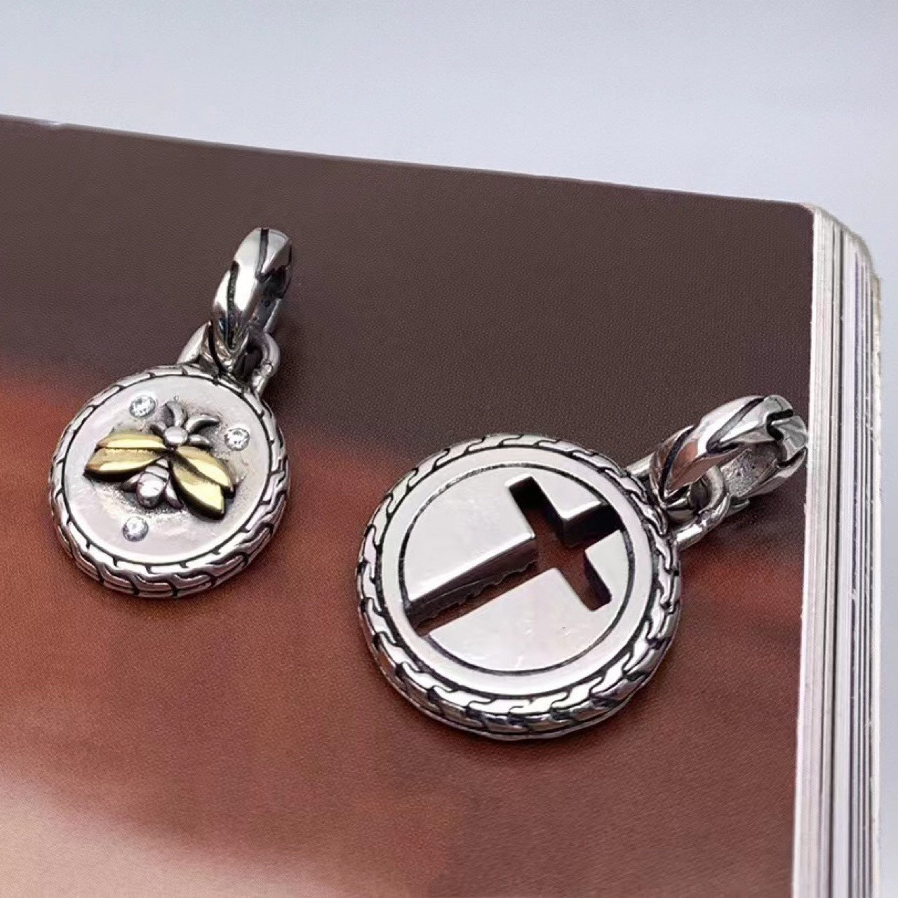 Collana argento croce