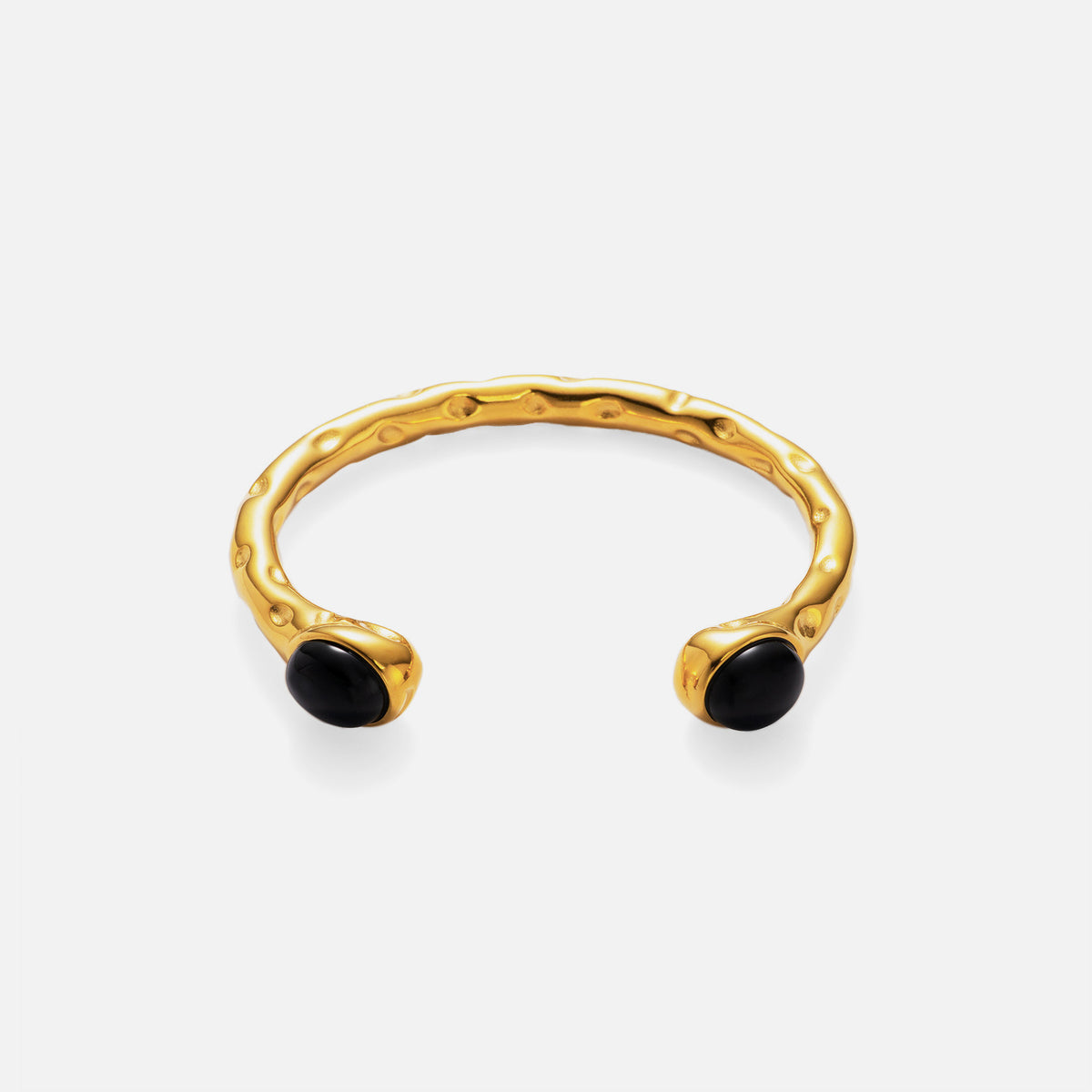 Bracciale titanio oro zircone