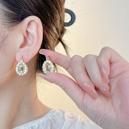 Orecchini a clip strass