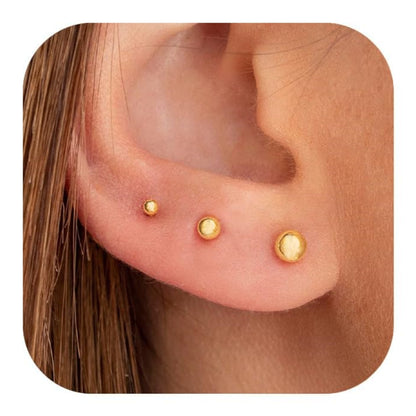 Orecchini placcati oro in ottone
