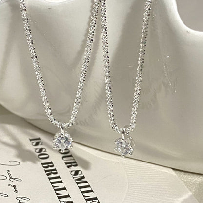Collana zircone bianco