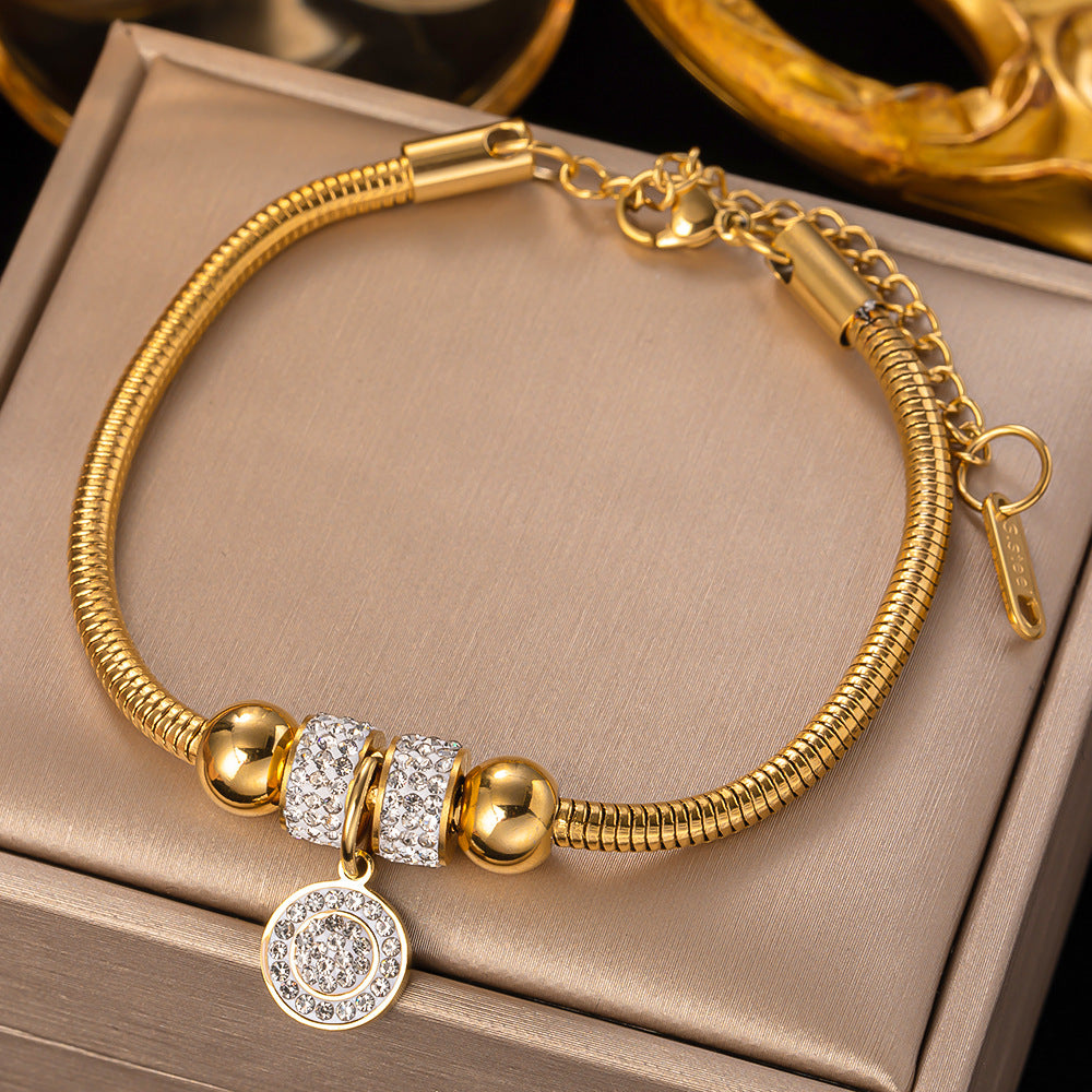 Bracciale farfalla e fiore con occhio