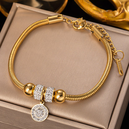 Bracciale farfalla e fiore con occhio