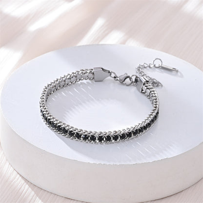 Braccialetto con zirconi e diamanti