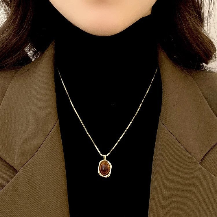 Collana ambra doppia