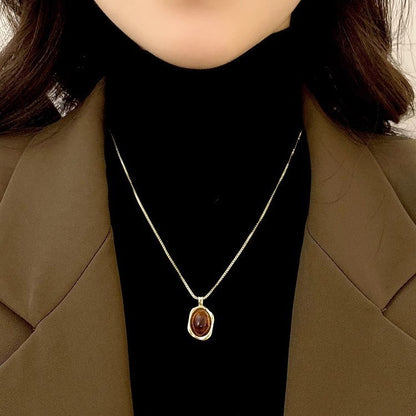 Collana ambra doppia