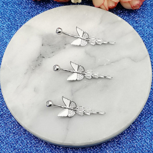 Piercing ombelico farfalla in argento