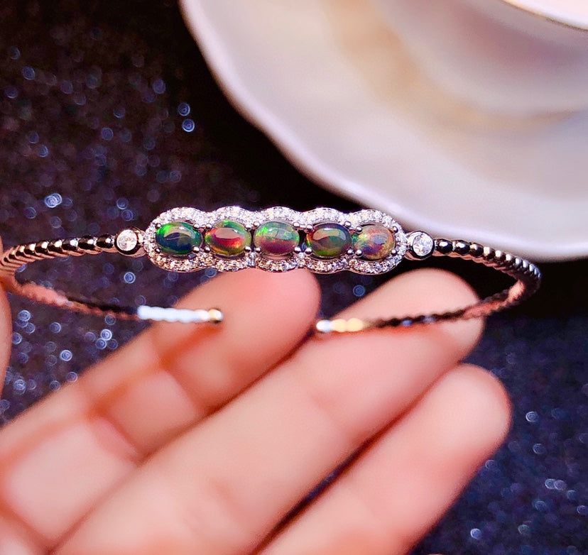 Bracciale opale nero