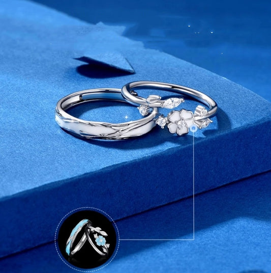 Anello cammelia argento