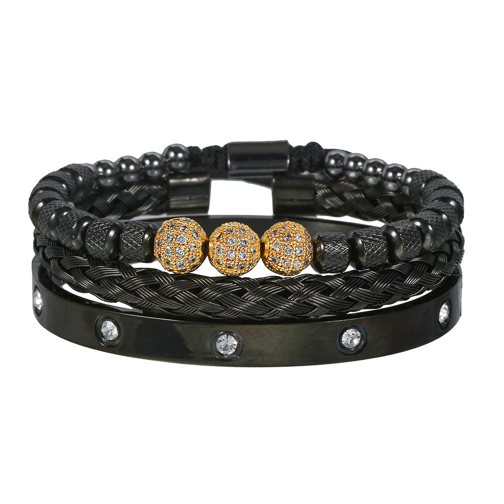 Bracciale scheletro intrecciato