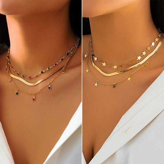 Collana stella in cristallo