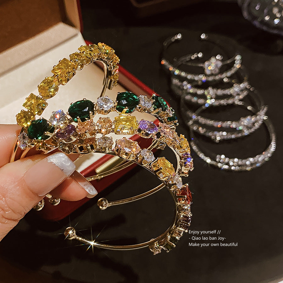Bracciale Doppio Fiore Zircone