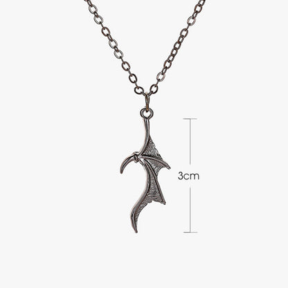 Collana coppia ali pipistrello