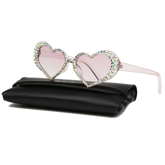 Occhiali cat eye a cuore