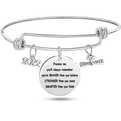 Braccialetto charm diploma regolabile