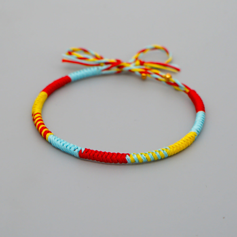 Bracciale natalizio corda