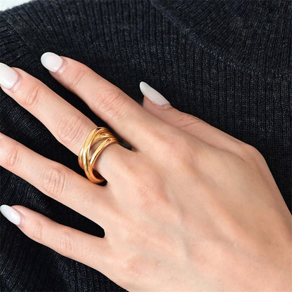 Anello acciaio inox da donna