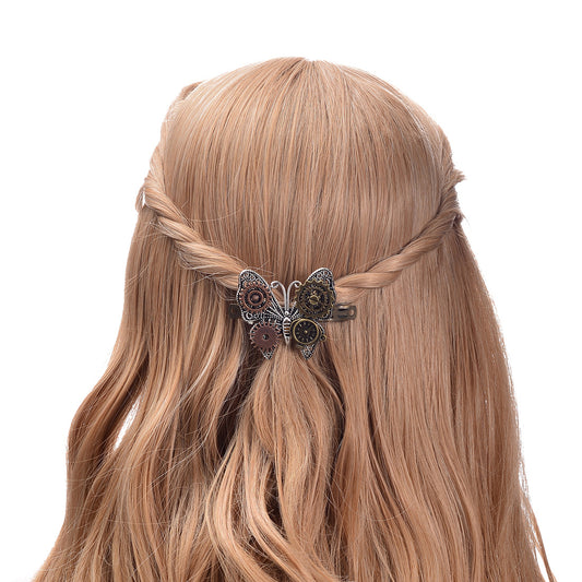 Fermaglio farfalla steampunk