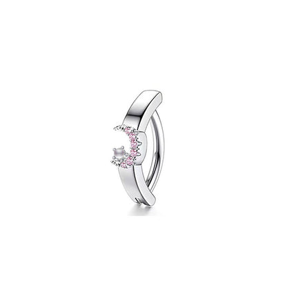 Piercing ombelico zircone in acciaio e rame