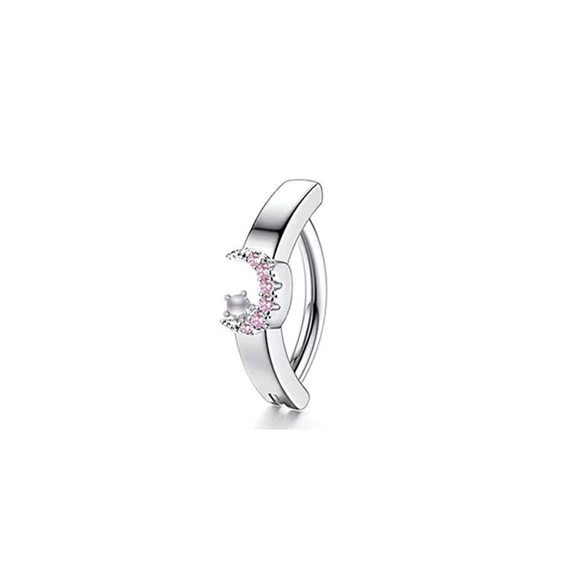 Piercing ombelico zircone in acciaio e rame