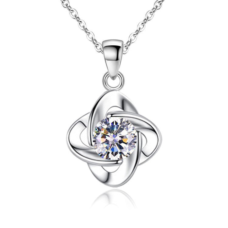 Collana trifoglio cuore