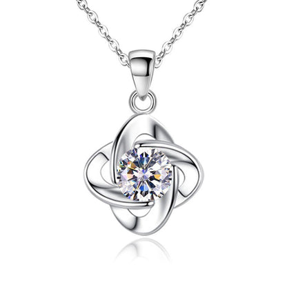 Collana trifoglio cuore