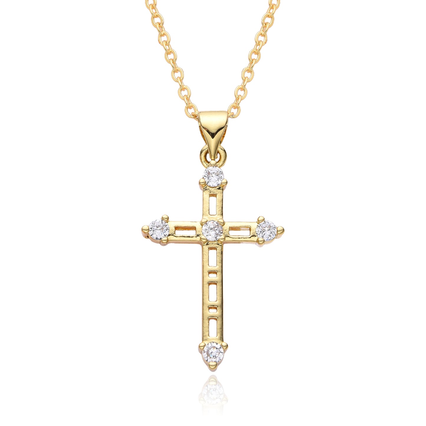 Collana rame zirconi micro da donna