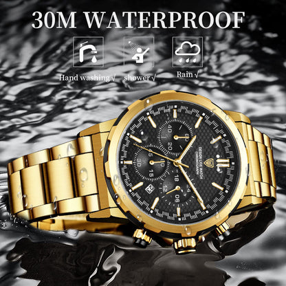 Orologio multifunzione in acciaio