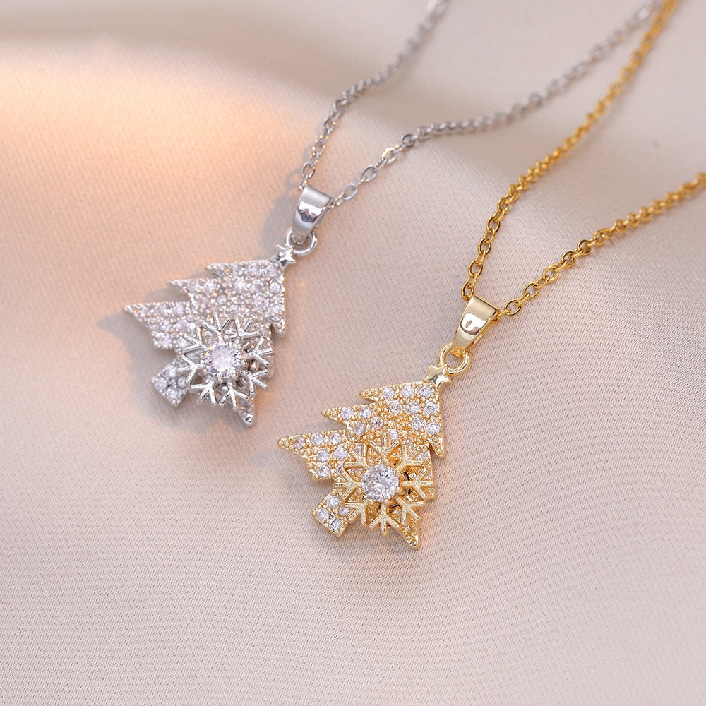 Collana Fiocco Neve Rotante