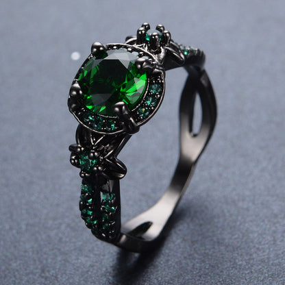 Anello opale con diamante