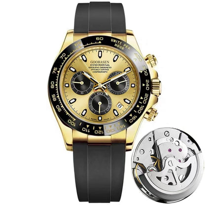 Orologio uomo stile meccanico calendario