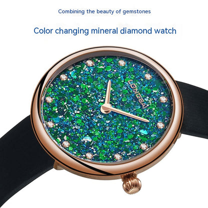 Orologio donna con cristalli zaffiri