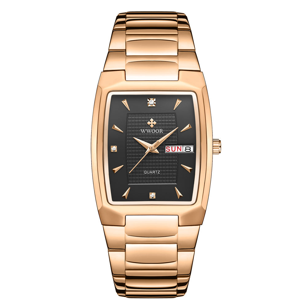 Orologio uomo quadrato impermeabile