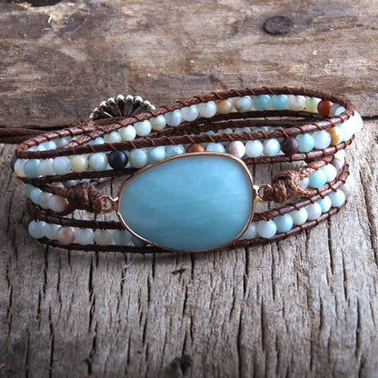 Bracciale Intrecciato Pietra Naturale