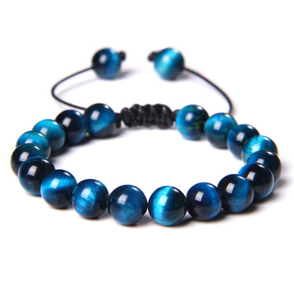 Bracciale occhio di tigre tessuto