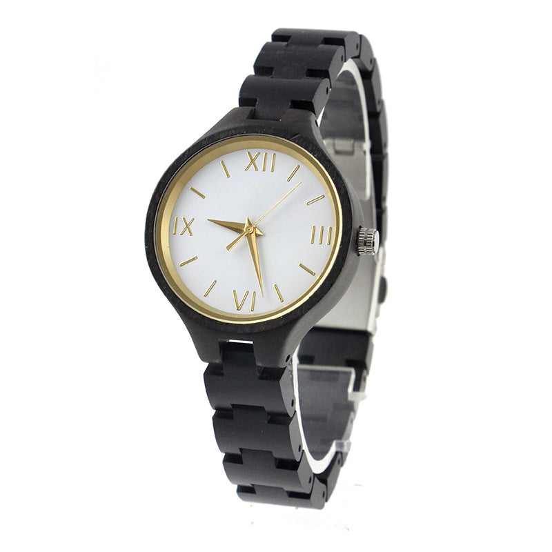 Orologio legno ebano chiusura pieghevole