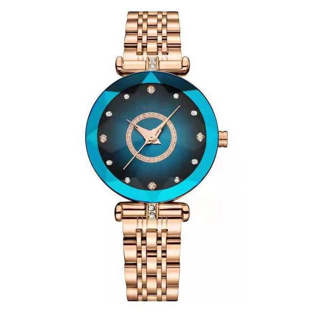 Orologio in acciaio con cristalli