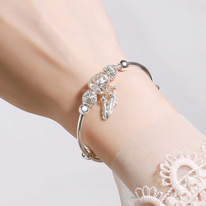 Bracciale perla vintage regolabile
