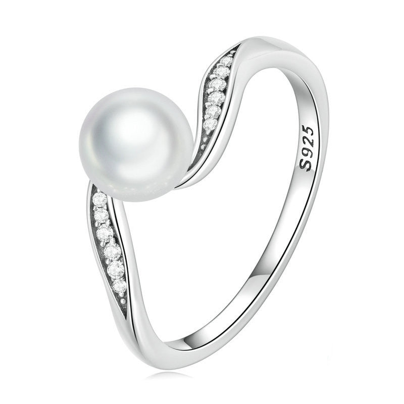 Anello Geometrico Zircone classico